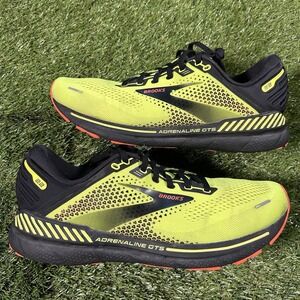 Brooks Adrenaline GTS 22 Men's Size 11 Running Shoes Volt Yellow Green 1103661D7